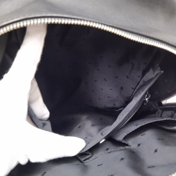 Michael Kors Olive Green Leather Zipper Closure Top Handle Backpack - Picture 13 of 16